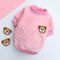 Bear Embroidery Pet Vest