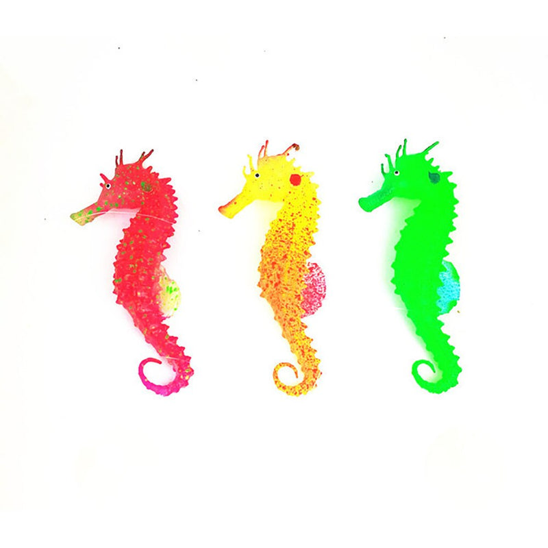 Silicone  Luminous Fish Tank Aquarium  Sea Horse Decoration