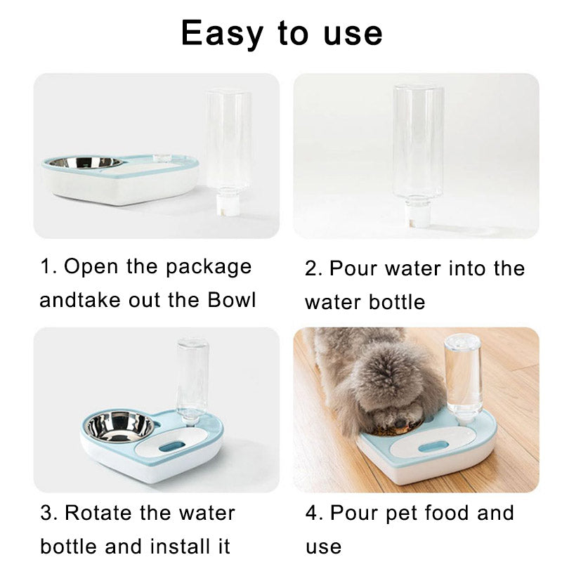 Detachable Stainless Steel Pet Food and water Bowl