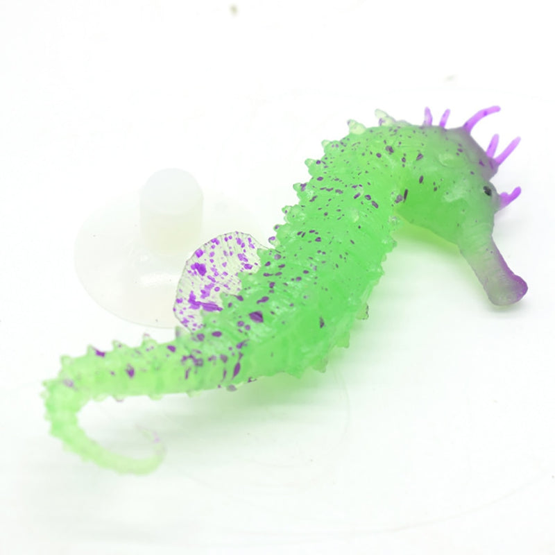 Silicone  Luminous Fish Tank Aquarium  Sea Horse Decoration