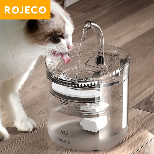 Transparent Cat Water Fountain